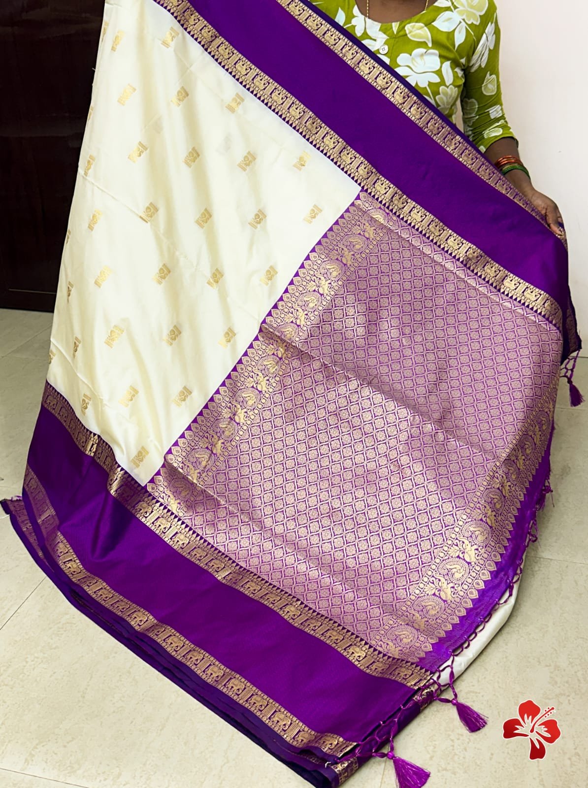 Semi kanjivaram saree - Image 5