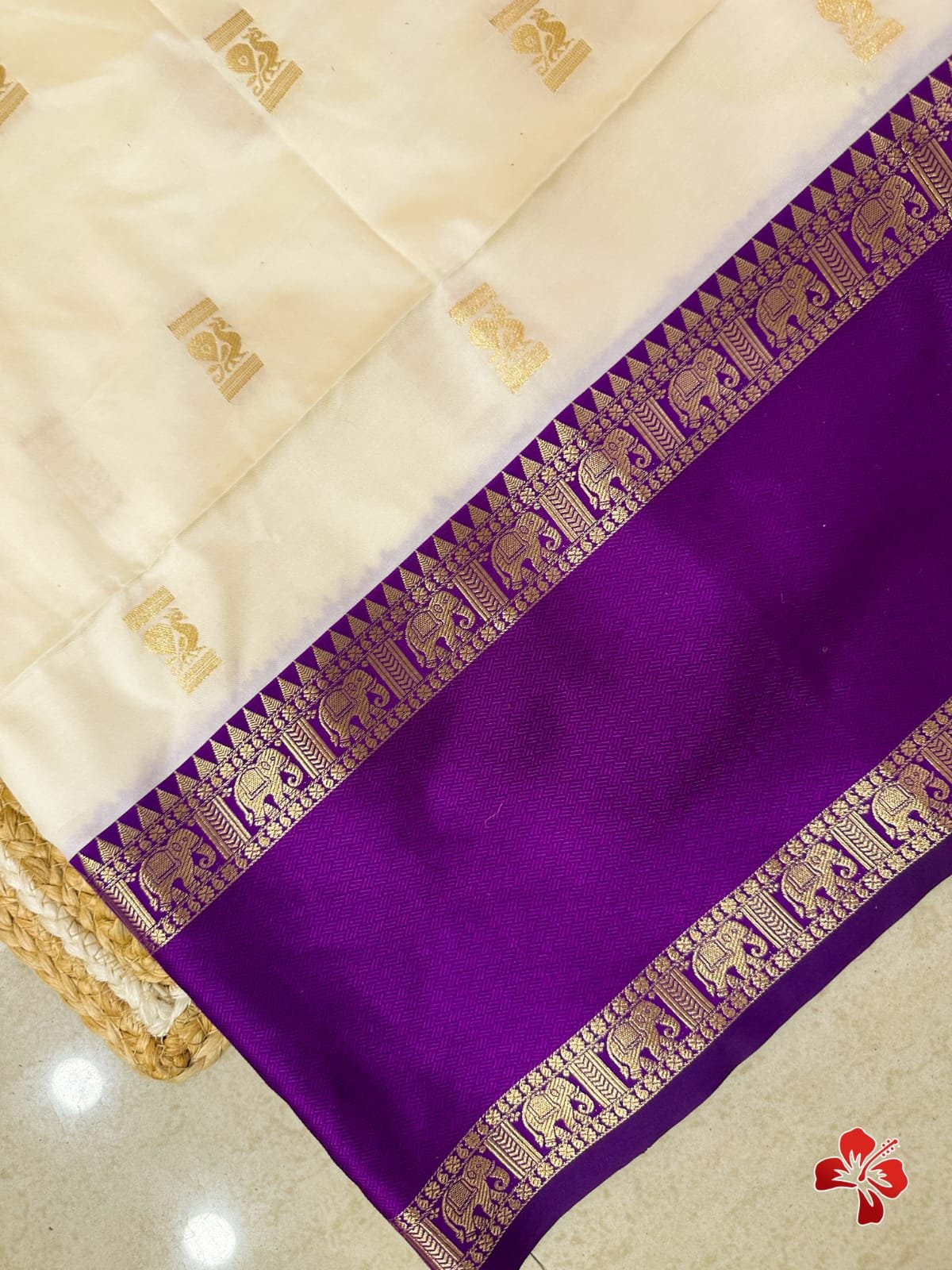 Semi kanjivaram saree - Image 6