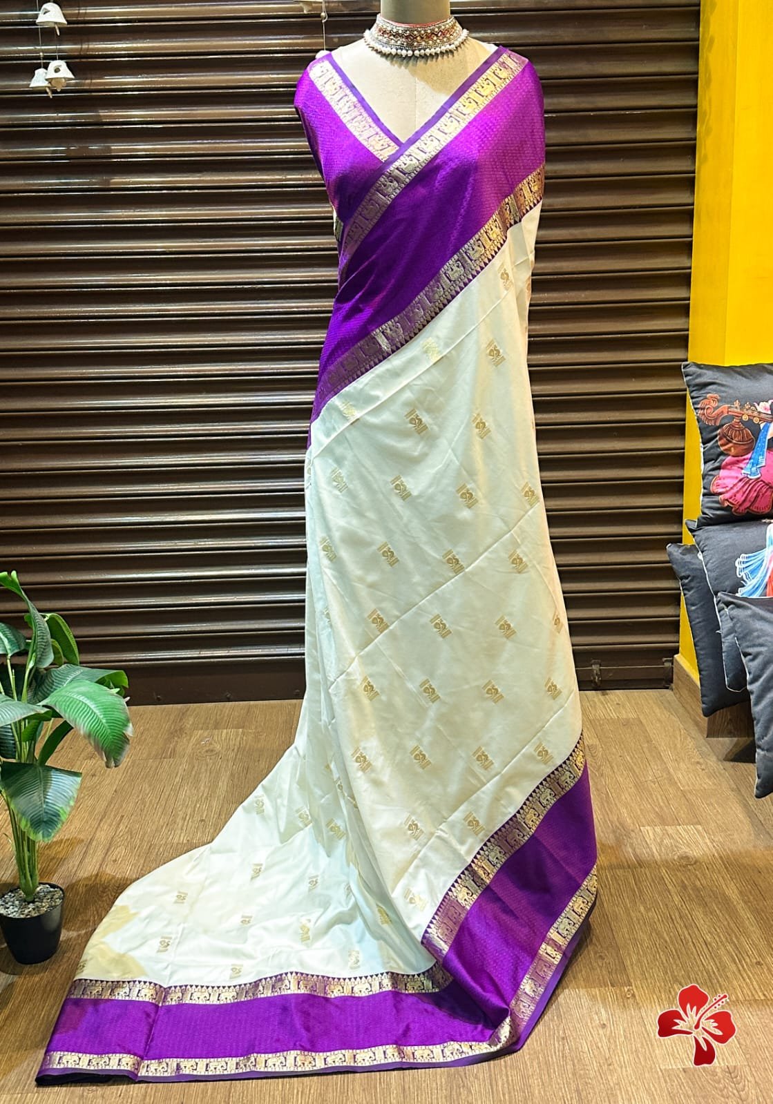Semi kanjivaram saree