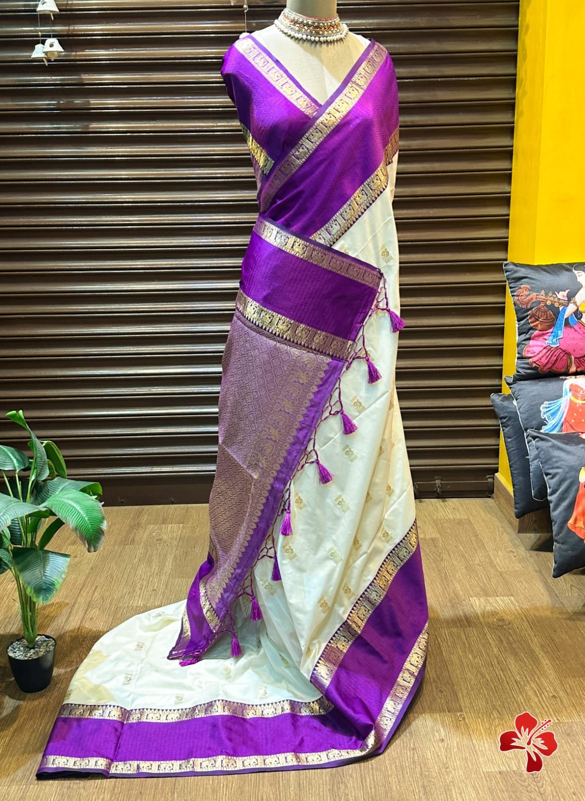 Semi kanjivaram saree - Image 2