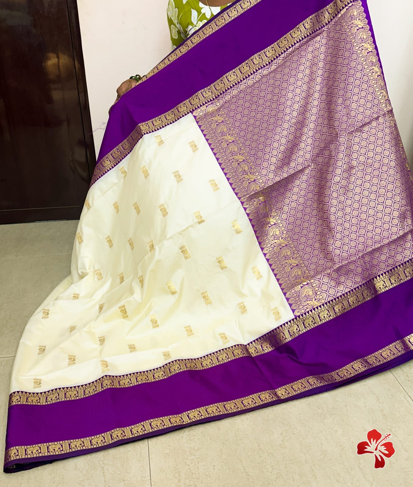 Semi kanjivaram saree - Image 3