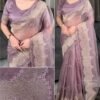 Party wear Organza Embroidery Sarees